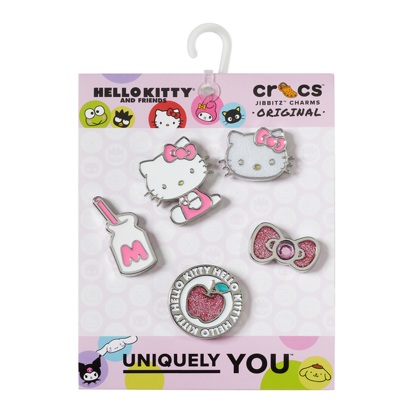 Crocs Uniquely You Women's Pink And Gold Jibbitz Shoe Charms, 5-Pack