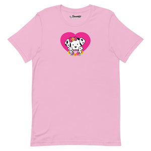 Spottie Dottie Pink Heart T-Shirt Apparel Printful S
