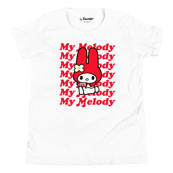 Youth My Melody Red Logo T-Shirt (White)