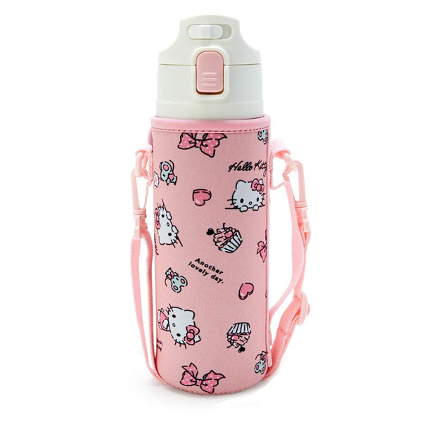Hello Kitty Stainless Steel Bottle with Neoprene Carrier