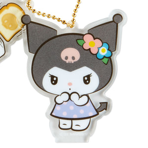 Kuromi Acrylic Keychain and Stand (Retro Room Series) Home Goods Japan Original