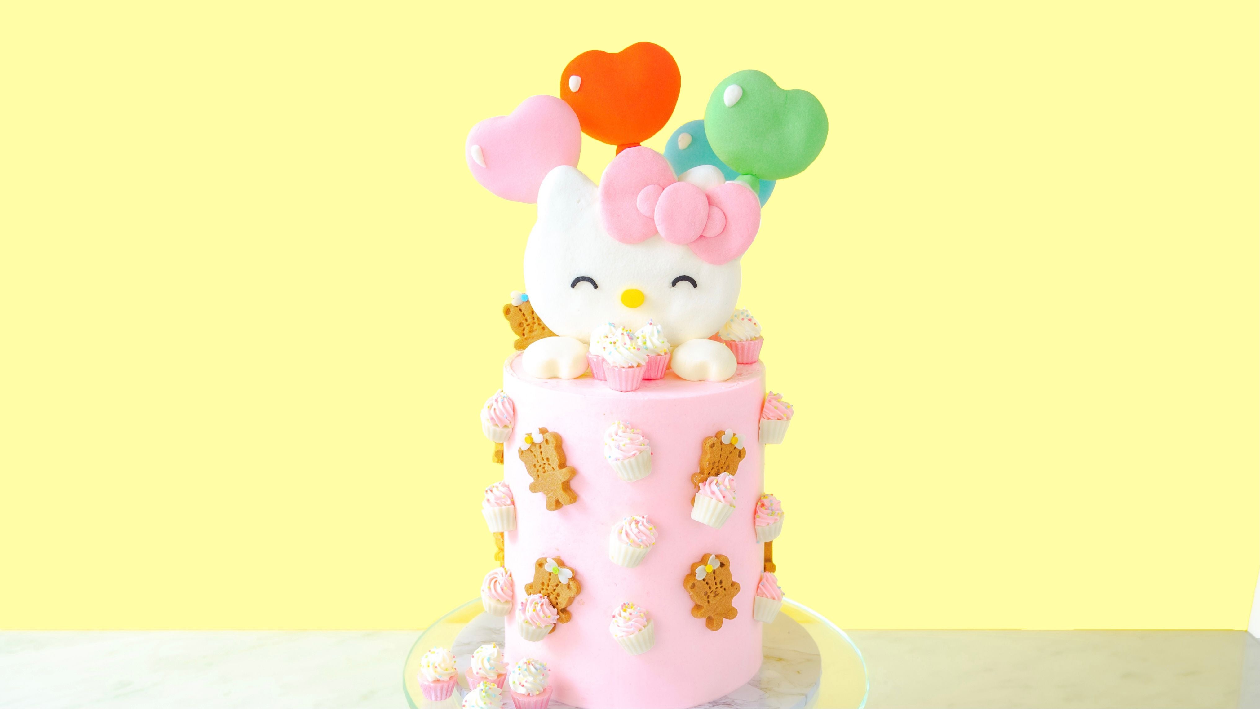 Hello Kitty Birthday Cake Coloring Pages