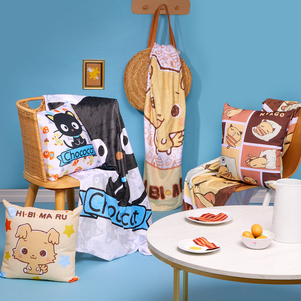 Chococat Classic Throw Blanket Home Goods Printful   