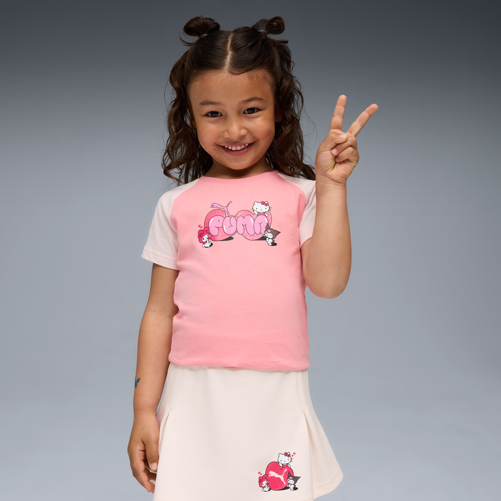 Hello Kitty and Friends x PUMA Kids Slim Graphic Tee (Pinkscape) Apparel PUMA