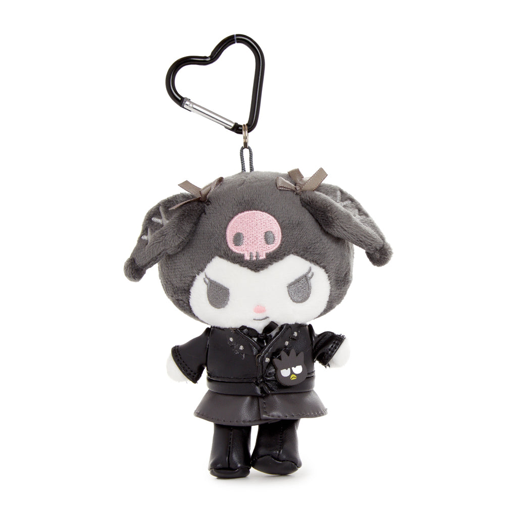 Kuromi Plush Mascot Keychain (Sanrio Friends Cosplay Series - Badtz-maru) Accessory Global Original