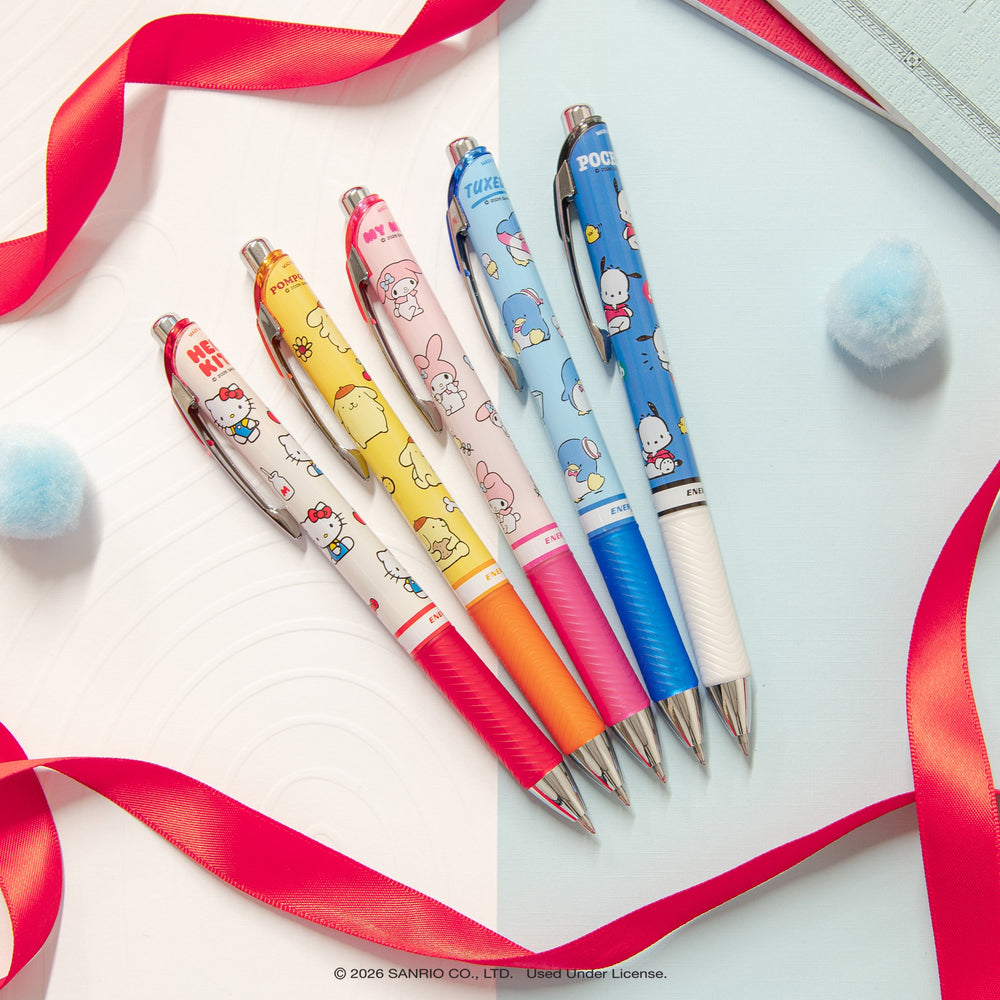 Hello Kitty and Friends x Pentel EnerGel RTX Liquid Gel Pen (Mix 2 - 5-Pk) Stationery Pentel Of America Ltd