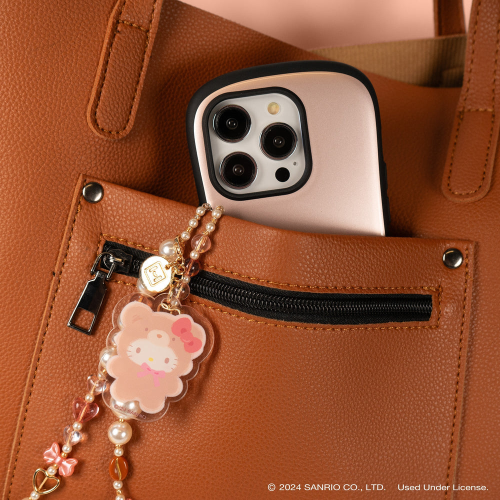 Hello Kitty Latte Bear Beaded Charm Mobile Phone Wrist Strap Accessory Hamee.com - Hamee US