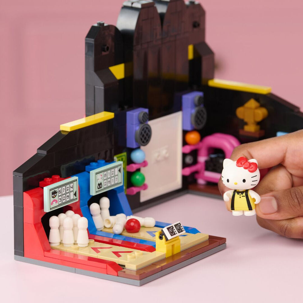 Hello Kitty and Friends BLDR Building Set (Badtz-maru’s Bowling Alley) Building Sets Jazwares