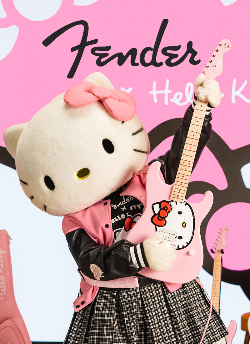 Image of Hello Kitty x Fender Collection.