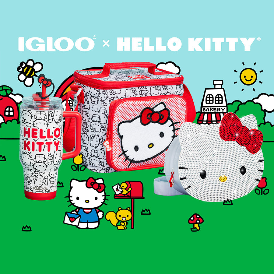 Image of Hello Kitty Red Classic Igloo Collection. 