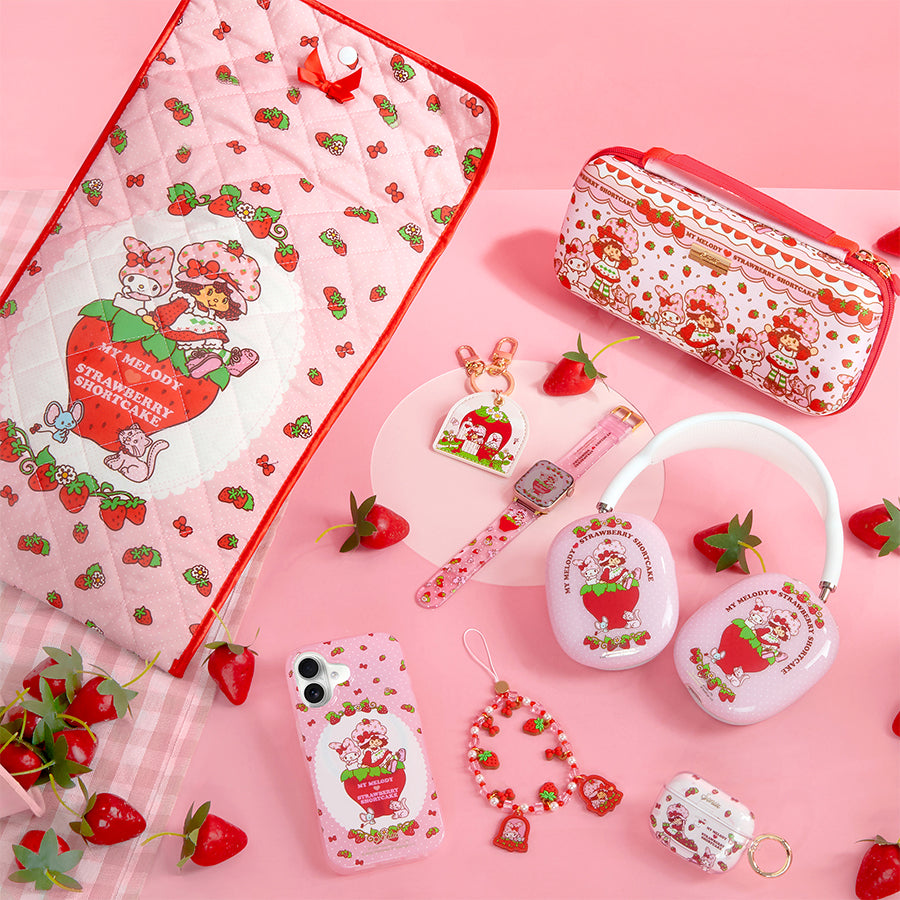 Image of My Melody x Strawberry Shortcake Sonix Collection. 
