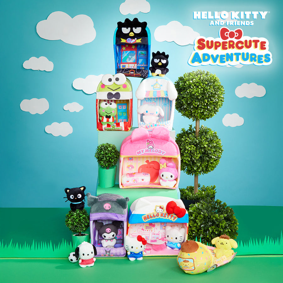 Hello Kitty and Friends Supercute Adventures Plush and Playset Collection. 