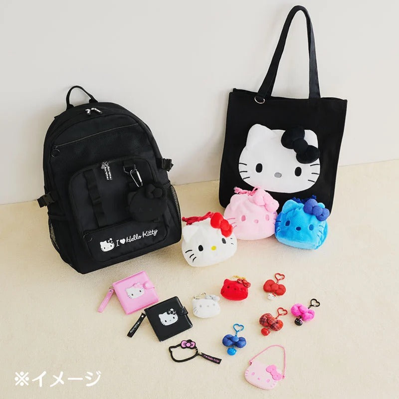 Hello Kitty Black Signature Backpack (I Love Hello Kitty Series) Bags Japan Original