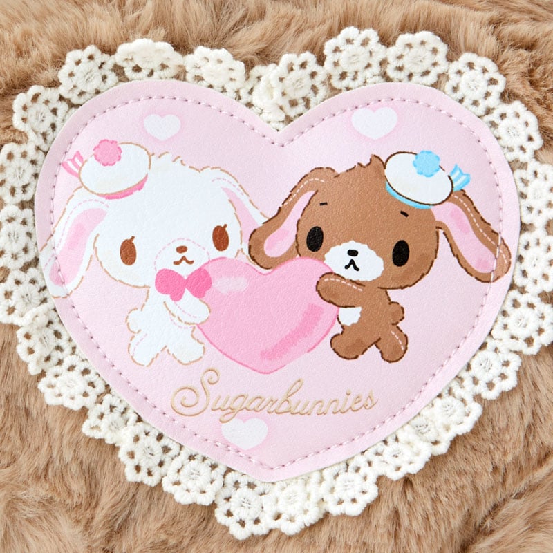 Sugarbunnies Plush Zipper Pouch (Heisei Fluffy Heart Series) Bags Japan Original