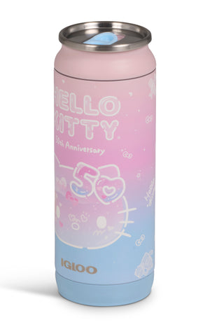 Hello Kitty x Igloo® 50th Anniversary 16 Oz Stainless Steel Can Travel Igloo Products Corp   