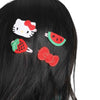 Hello Kitty 4-pc Crochet Hair Clip Set Accessory BIOWORLD