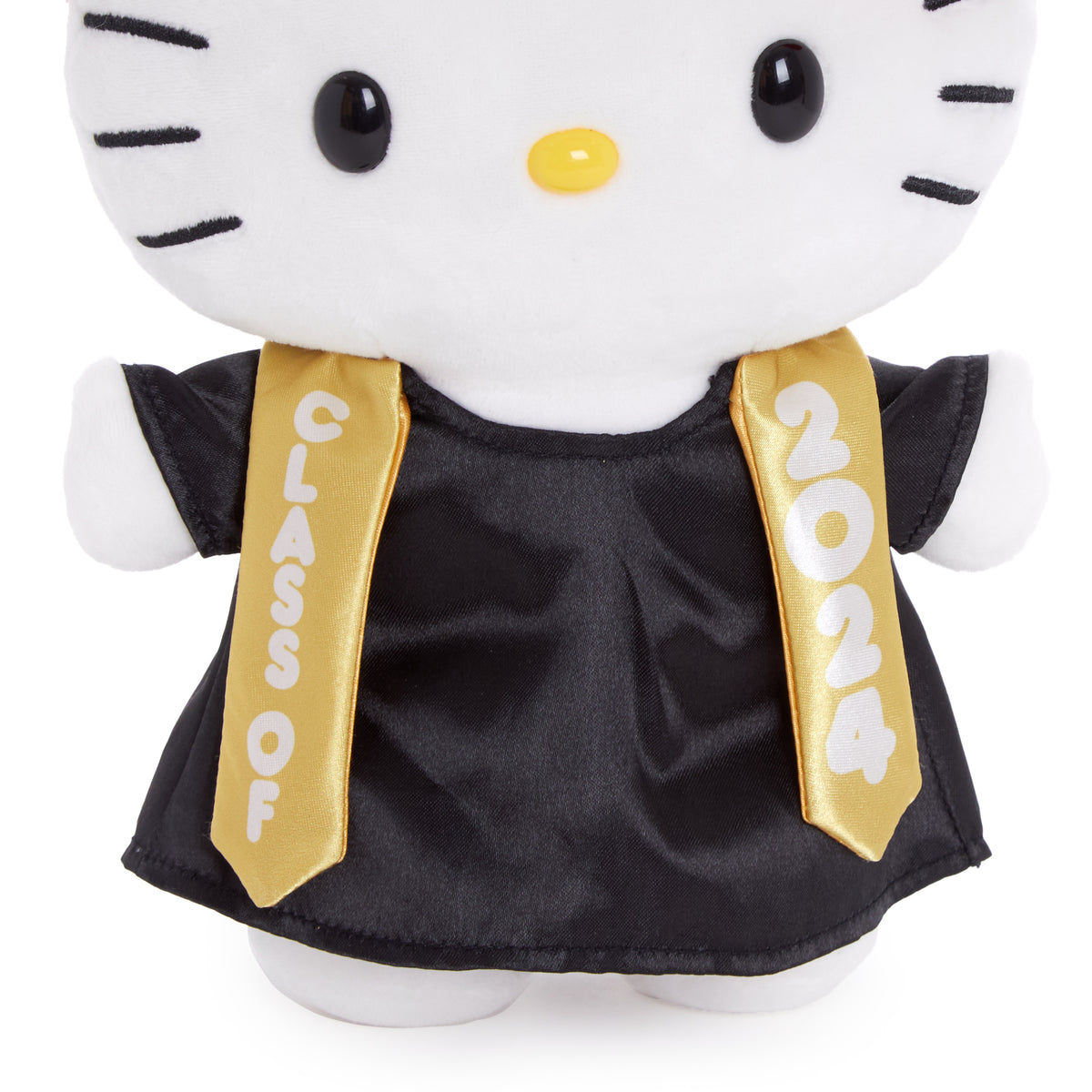 Hello Kitty 9&quot; Cap and Gown Graduation Plush (Gold) Plush HUNET GLOBAL CREATIONS INC   