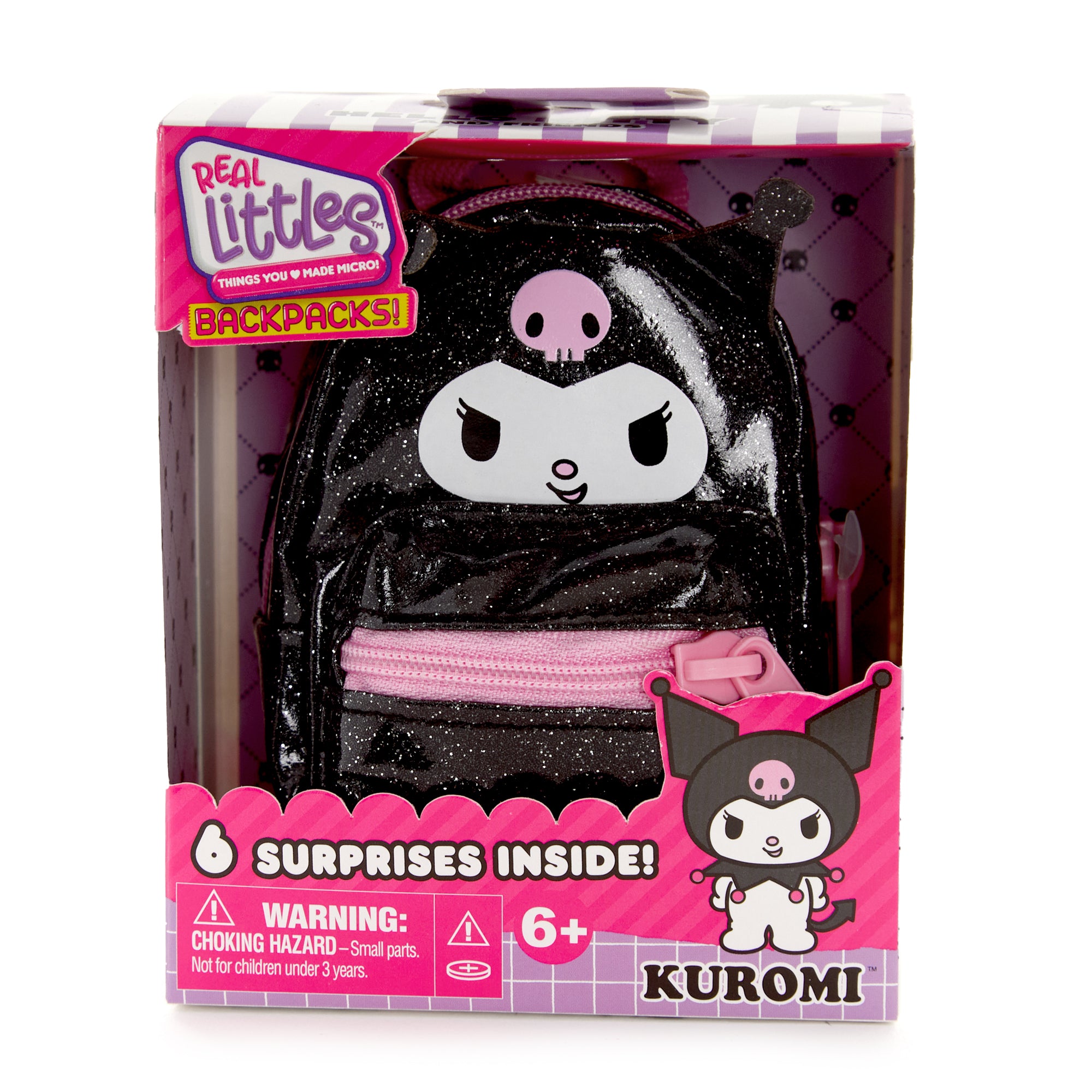 Kuromi Real Littles Micro Backpack Accessory License 2 Play Toys   