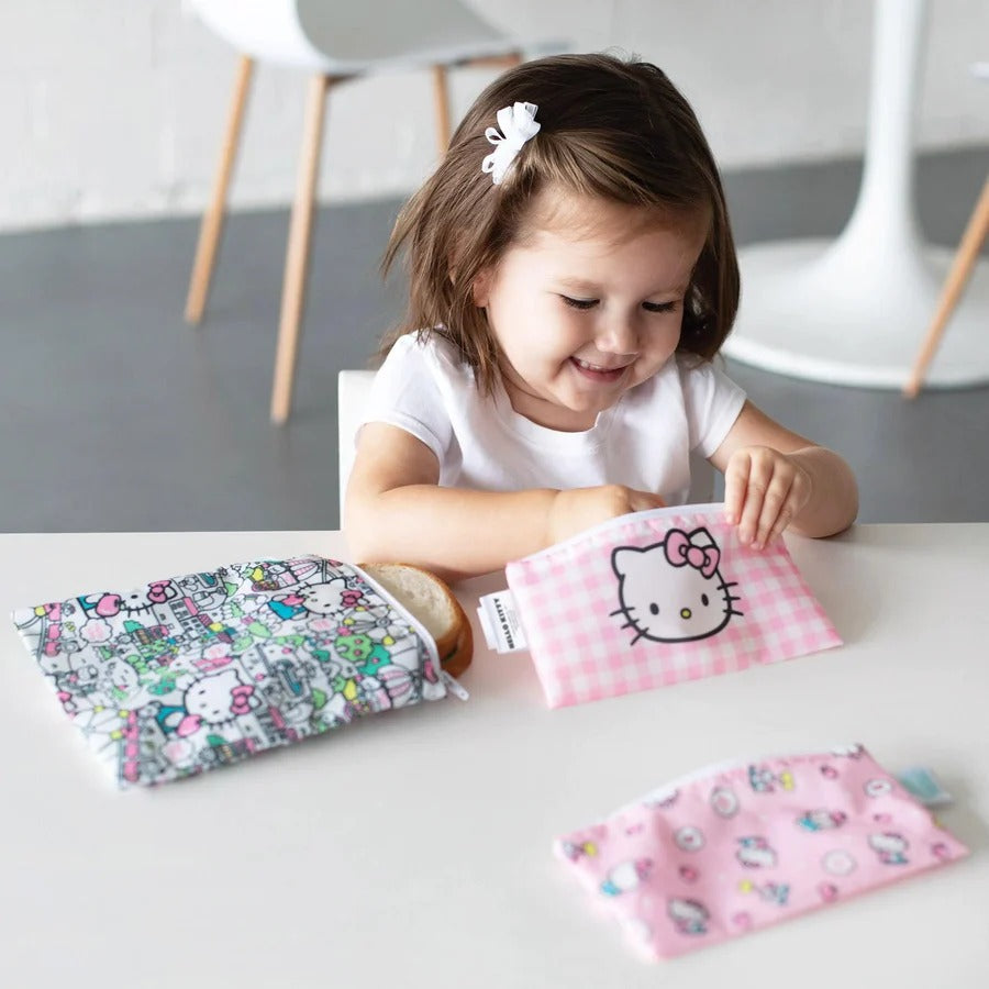 Hello Kitty x Bumkins Reusable 3-Piece Snack Bag Set