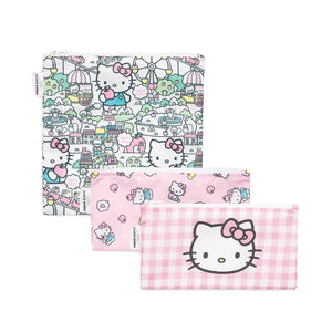 Hello Kitty x Bumkins Reusable 3-Piece Snack Bag Set Kids BUMKINS   