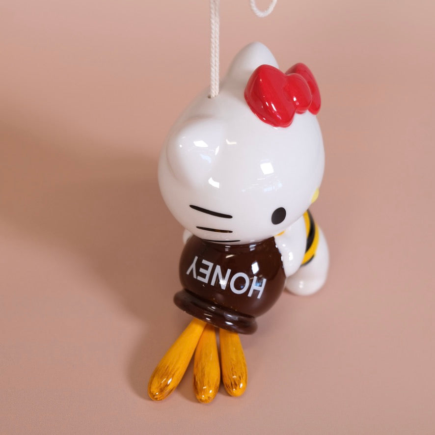 Hello Kitty Bumble Bee Ceramic Wind Chime Home Goods Blue Sky