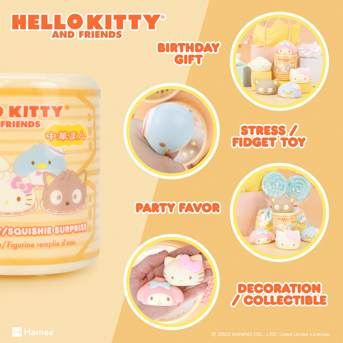 Hello Kitty and Friends Steamed Bun Capsule Squishies (Series 3) Toys&Games Hamee.com - Hamee US