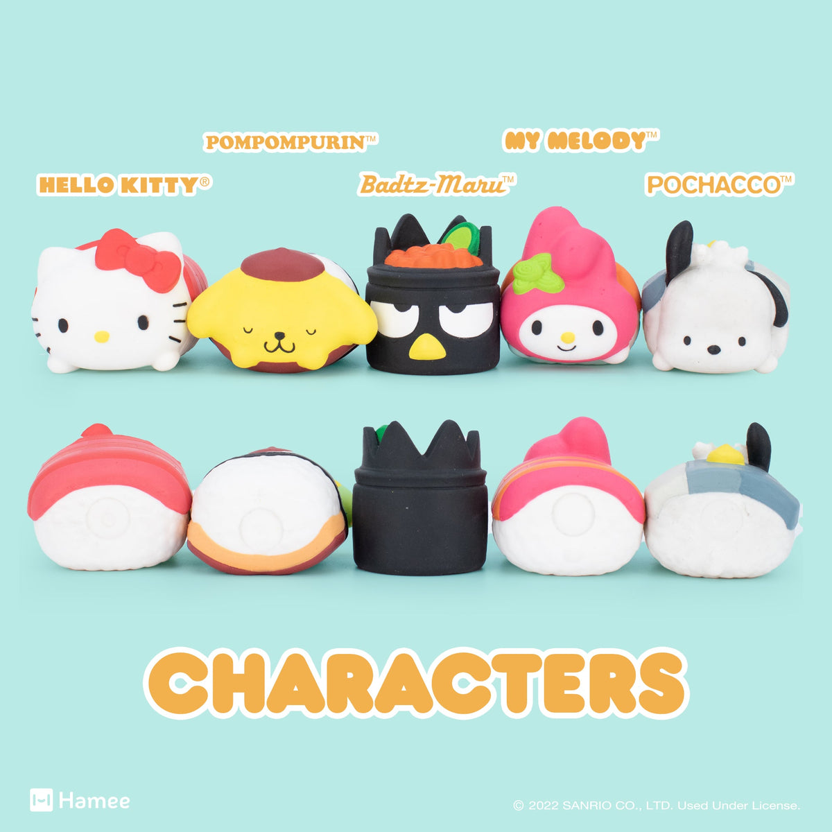 Hello Kitty and Friends Sushi Capsule Squishies (Series 4)