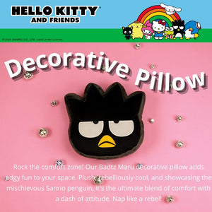 Badtz-maru Plush Throw Pillow Home Goods Franco Manufacturing Co Inc