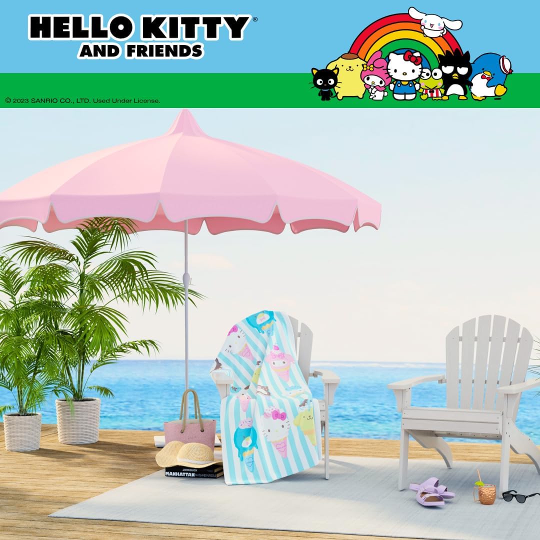 Hello Kitty and Friends Beach Towel (Ice Cream) Seasonal Franco Manufacturing Co Inc