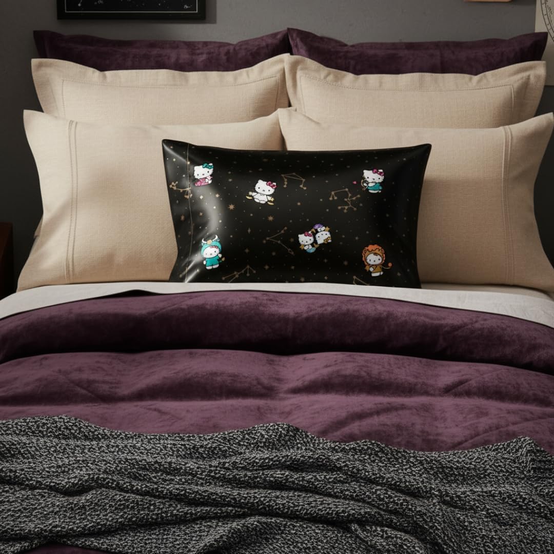 Hello Kitty Zodiac Satin Pillowcase Home Goods Franco Manufacturing Co Inc