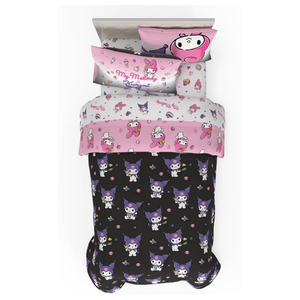 My Melody & Kuromi Besties Bedding Set Home Goods Franco Manufacturing Co Inc Multi TWIN
