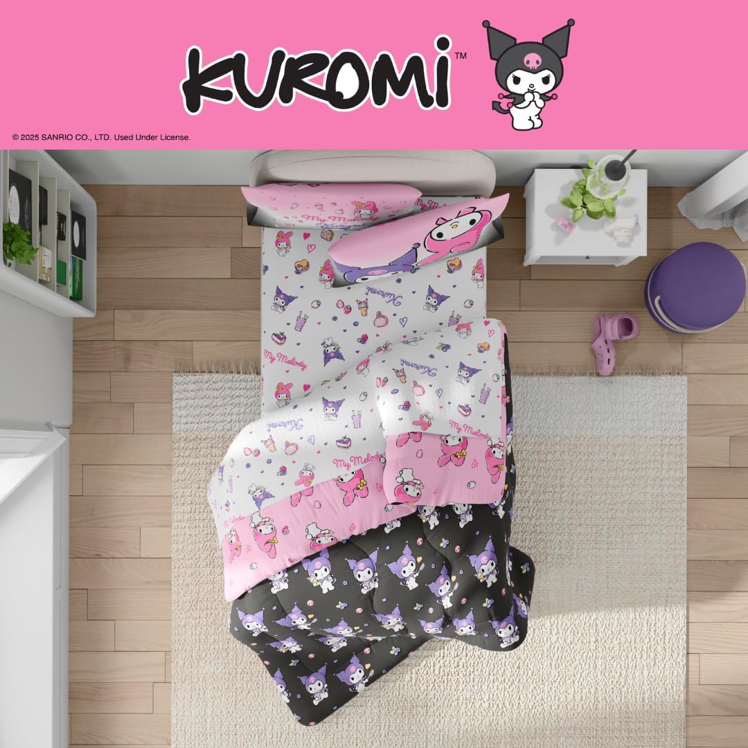 My Melody & Kuromi Besties Bedding Set Home Goods Franco Manufacturing Co Inc