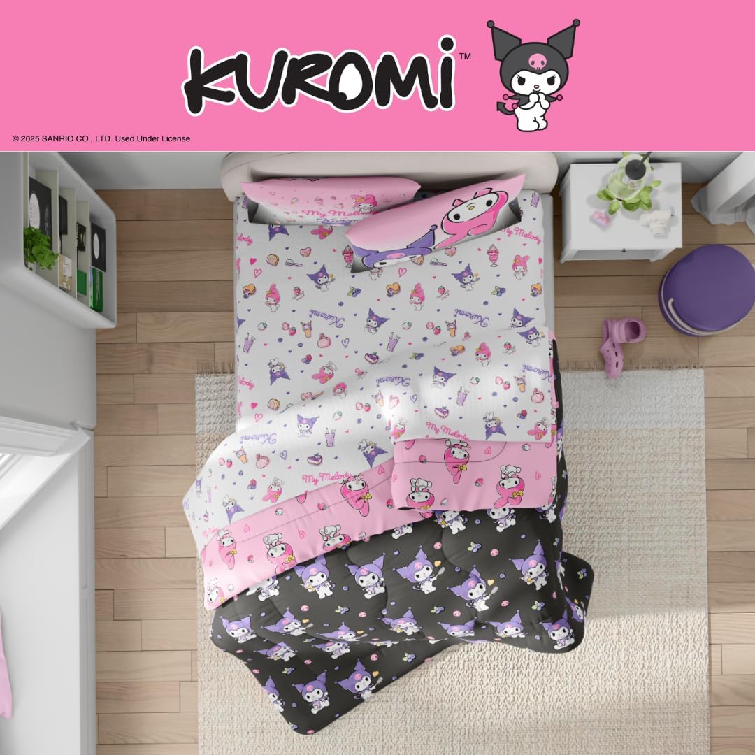 My Melody & Kuromi Besties Bedding Set Home Goods Franco Manufacturing Co Inc
