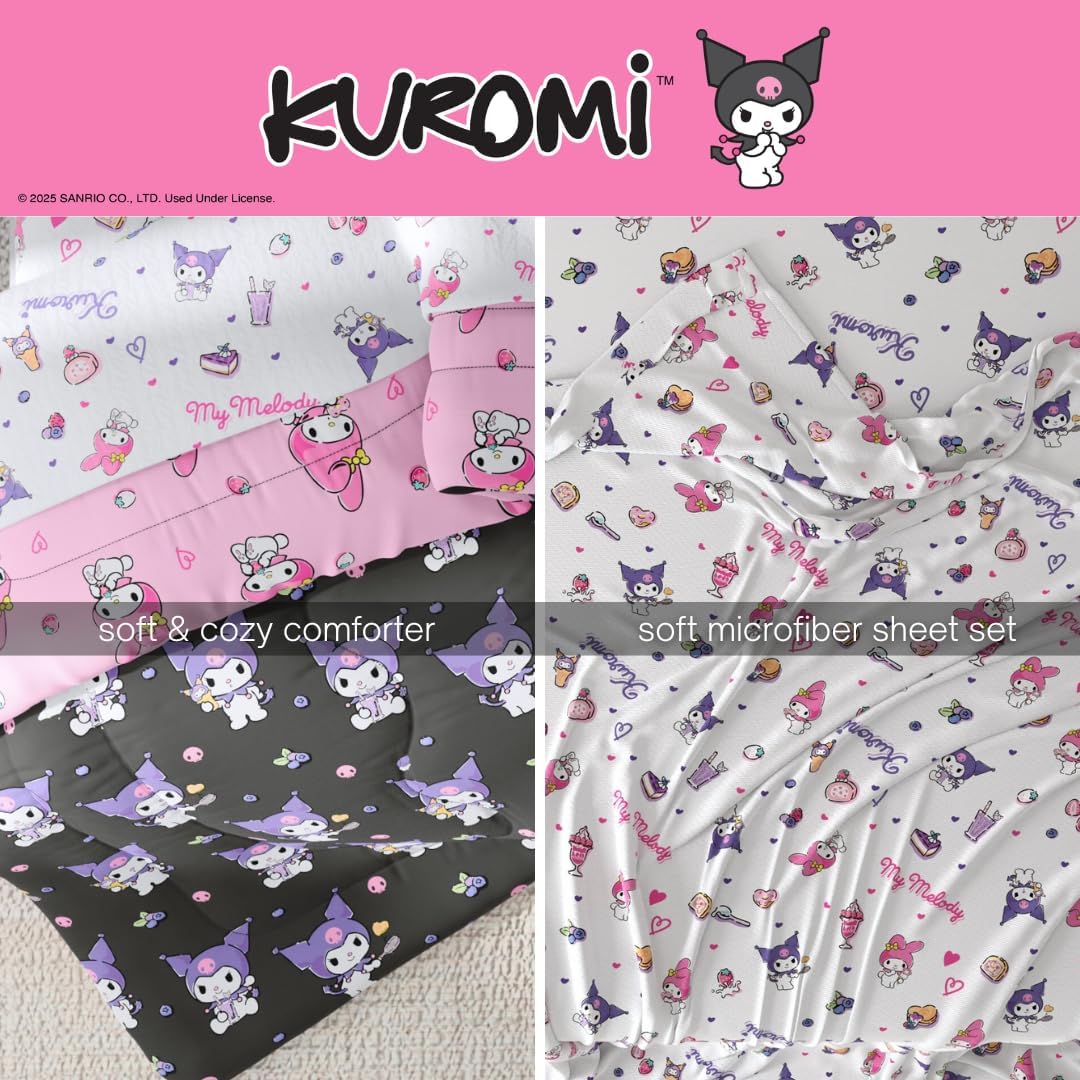 My Melody & Kuromi Besties Bedding Set Home Goods Franco Manufacturing Co Inc