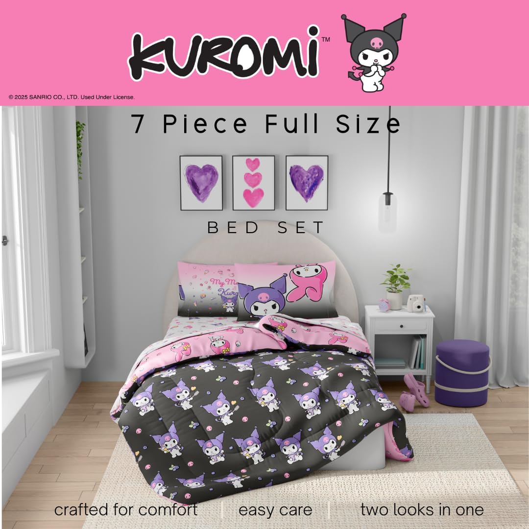 My Melody & Kuromi Besties Bedding Set Home Goods Franco Manufacturing Co Inc