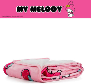 My Melody Throw Blanket (Strawberry Fields) Home Goods Franco Manufacturing Co Inc