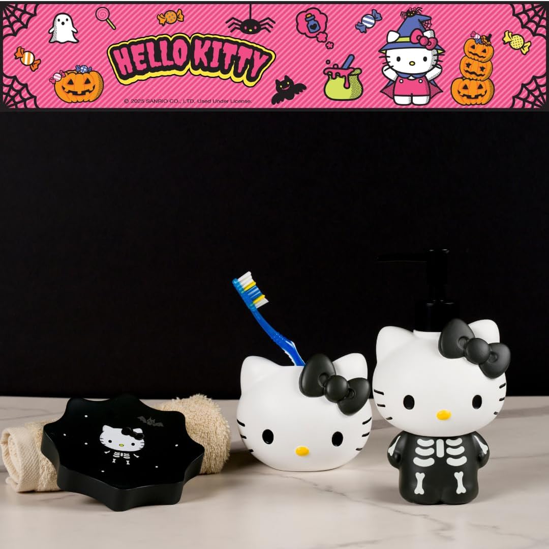 Hello Kitty Glow In The Dark Halloween Pump Dispenser (Skeleton) Home Goods Franco Manufacturing Co Inc