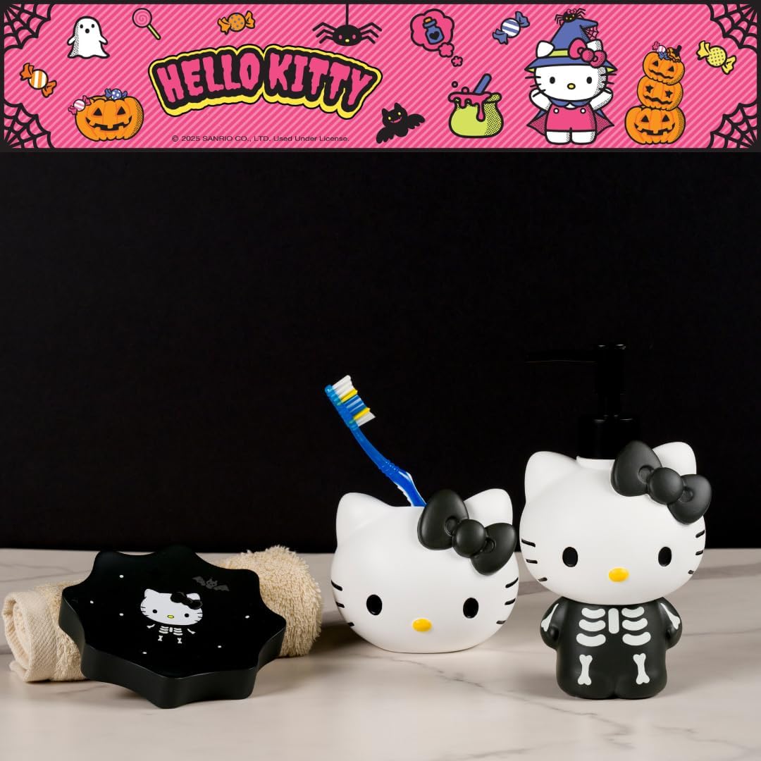 Hello Kitty Halloween Toothbrush Holder (Dark Bow) Home Goods Franco Manufacturing Co Inc
