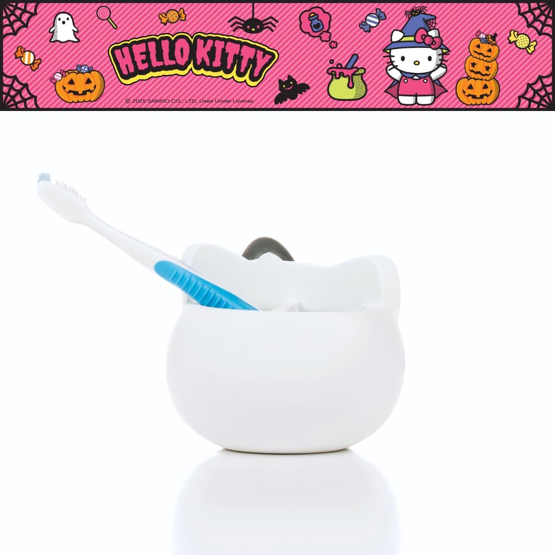 Hello Kitty Halloween Toothbrush Holder (Dark Bow) Home Goods Franco Manufacturing Co Inc