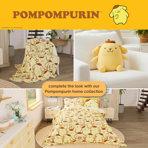 Pompompurin Throw Blanket (On Repeat) Home Goods Franco Manufacturing Co Inc