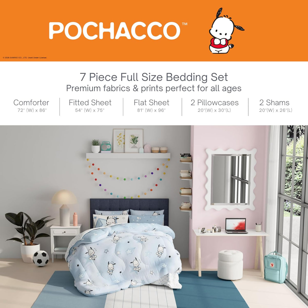 Pochacco Superstar Bedding Set Home Goods Franco Manufacturing Co Inc
