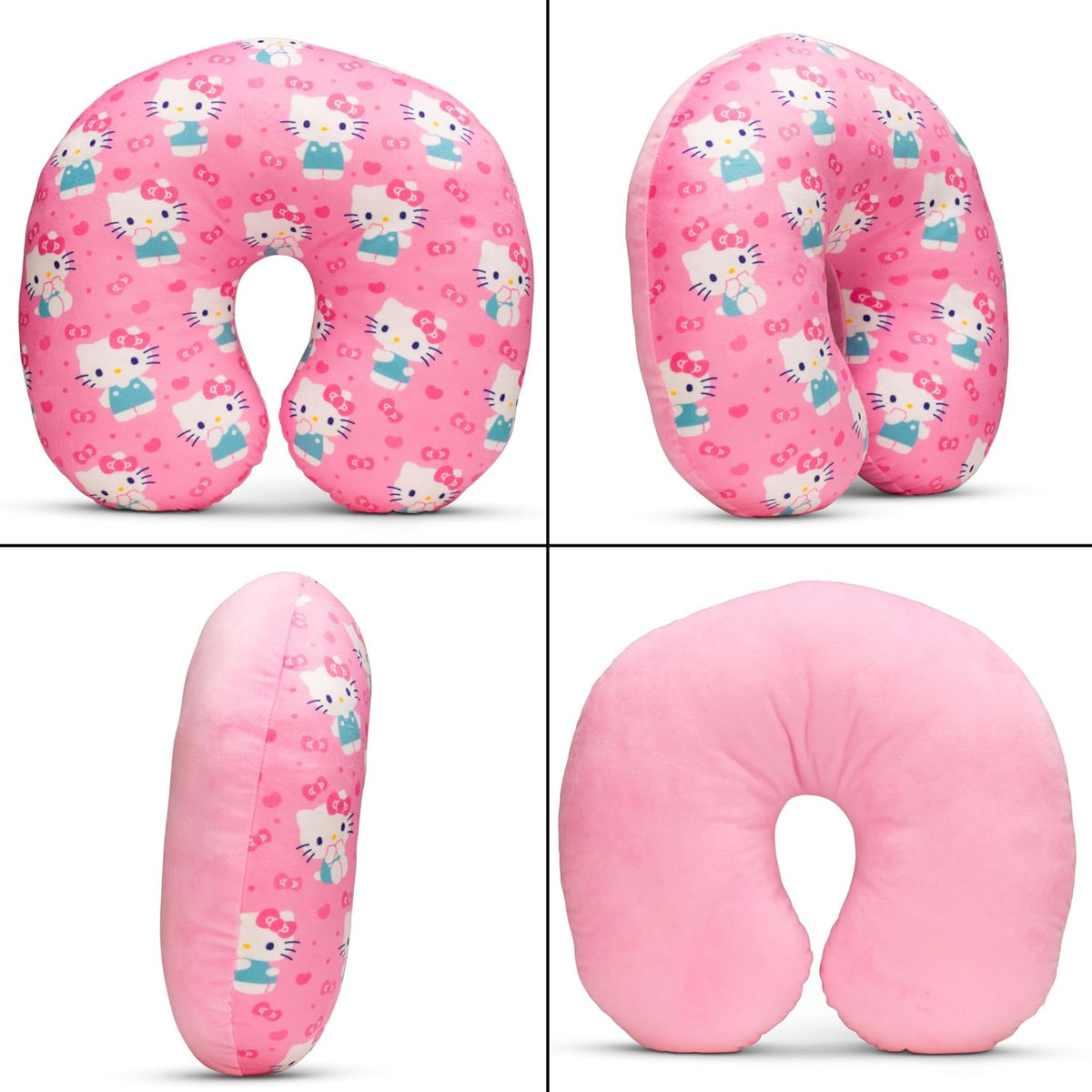 Hello Kitty Travel Neck Pillow (Bows & Hearts) Travel Franco Manufacturing Co Inc