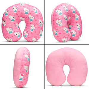 Hello Kitty Travel Neck Pillow (Bows & Hearts) Travel Franco Manufacturing Co Inc