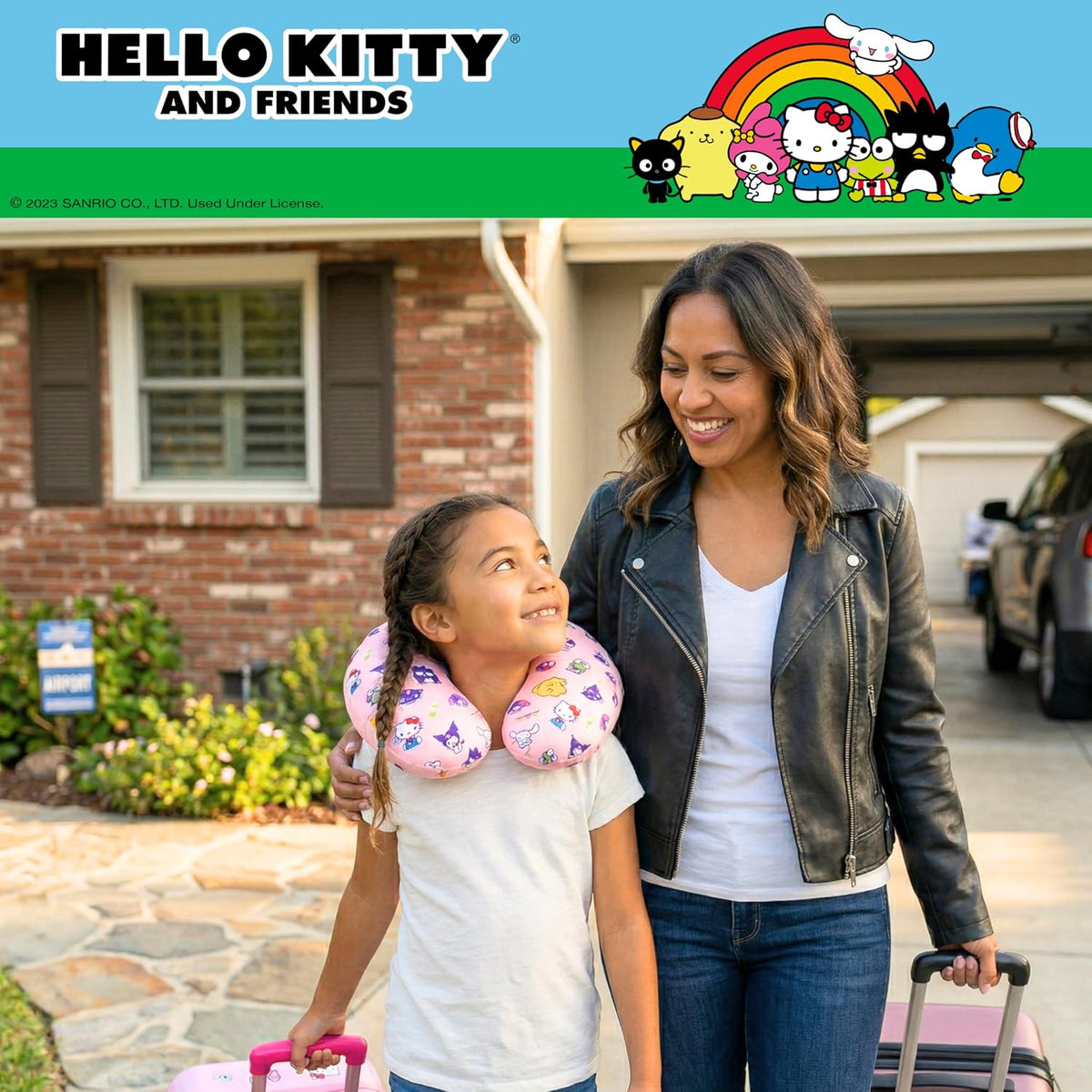 Hello Kitty and Friends Travel Neck Pillow (Travel Crew) Travel Franco Manufacturing Co Inc
