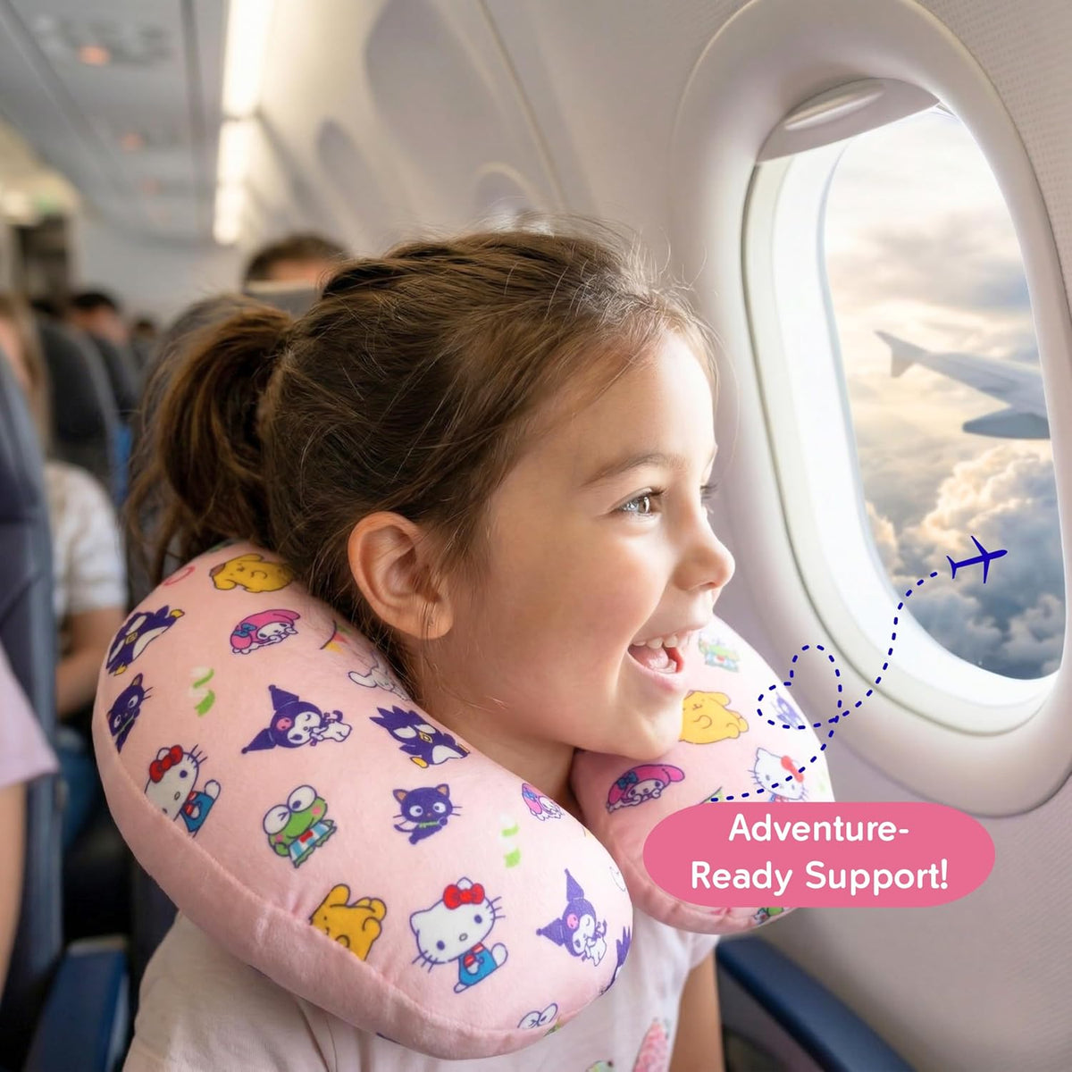 Hello Kitty and Friends Travel Neck Pillow (Travel Crew) Travel Franco Manufacturing Co Inc