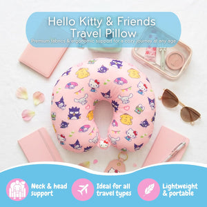 Hello Kitty and Friends Travel Neck Pillow (Travel Crew) Travel Franco Manufacturing Co Inc