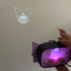 Kuromi Mini Light Projection Camera Keychain Accessory Japan Original