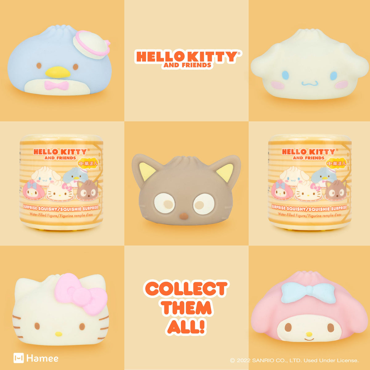 Hello Kitty and Friends Steamed Bun Capsule Squishies (Series 3) Toys&Games Hamee.com - Hamee US