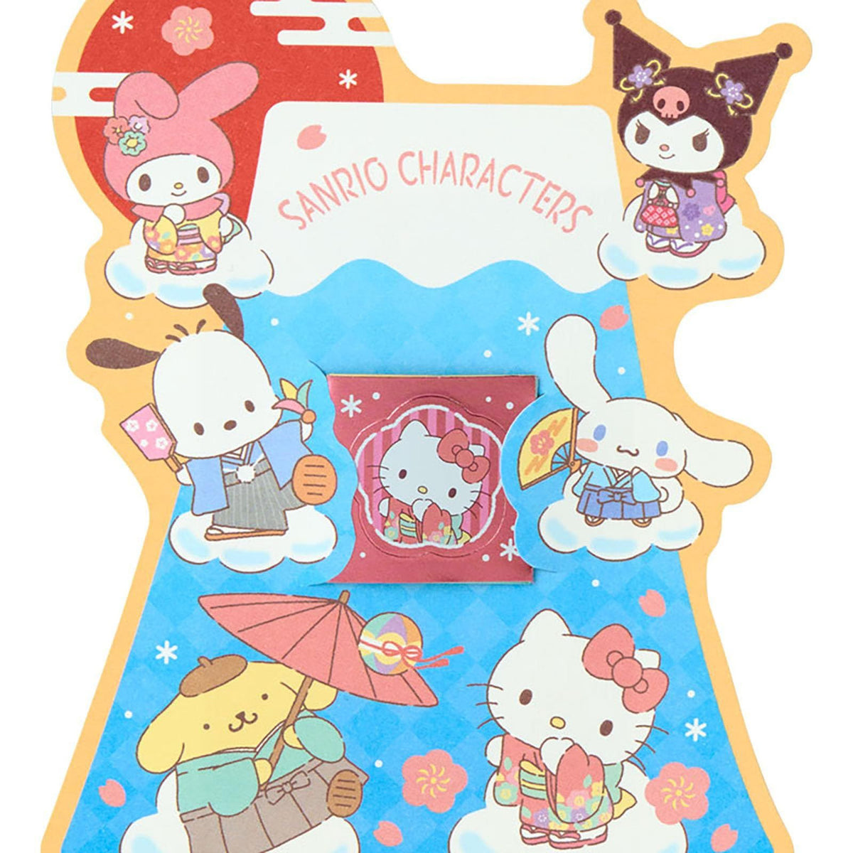 Sanrio Characters Enclosure Envelope 6-pc Set (Fuji Rock) Seasonal Japan Original