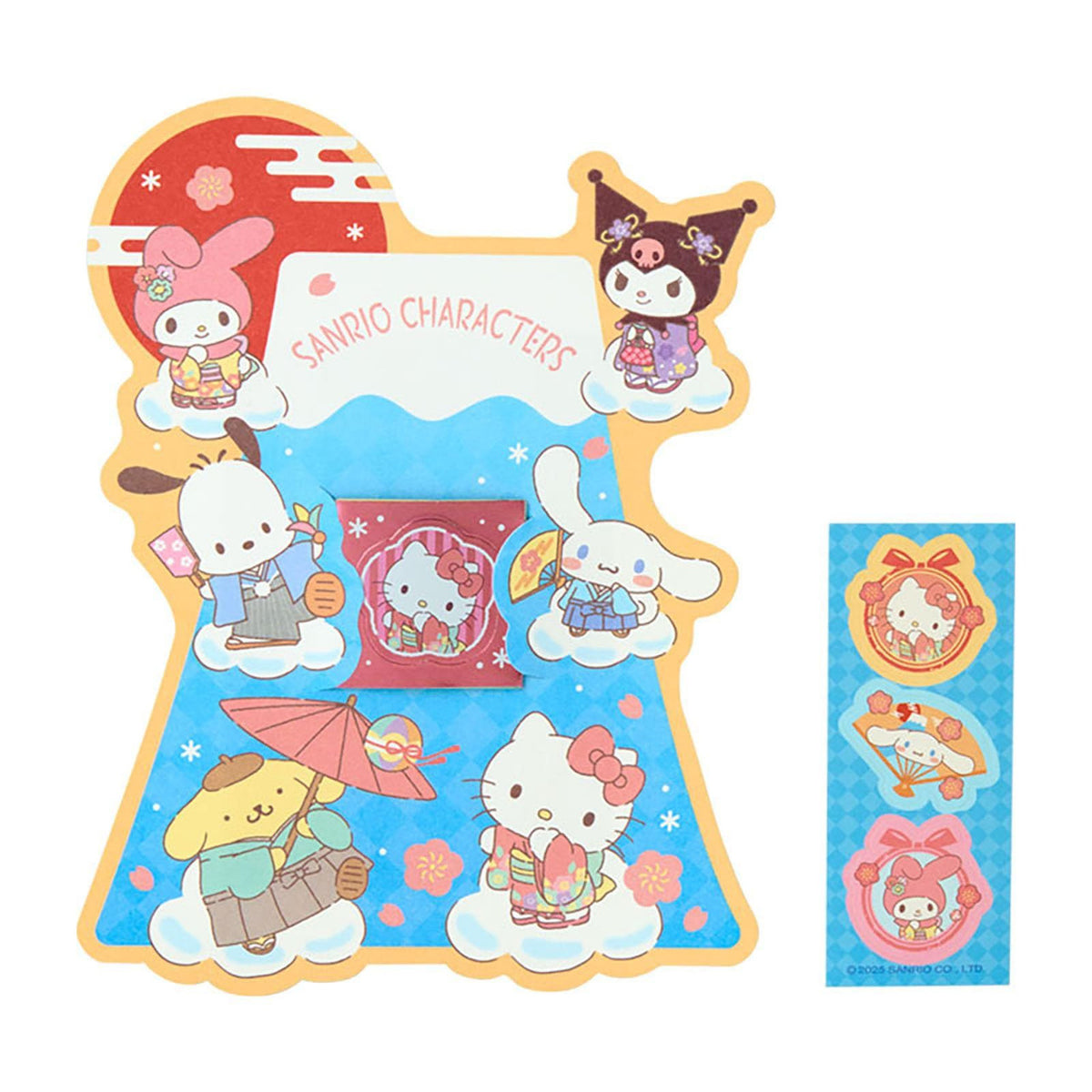 Sanrio Characters Enclosure Envelope 6-pc Set (Fuji Rock) Seasonal Japan Original